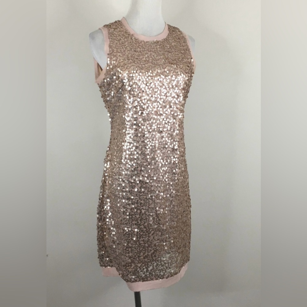 Vince Camuto Rose Gold Sequin Mini Dress
Stunning for any occasion. - Picture 2 of 14